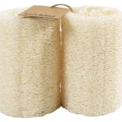 Naturlig loofahsvamp, L: 10 cm, Dia. 5,5-8 cm, ljusnatur, 2 st./ 1 förp.