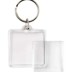 Nyckelringar berlocker, stl. 40x40 mm, 25 st./ 1 förp.