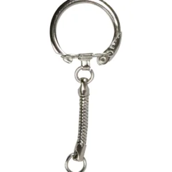 Nyckelring med kedja, L: 6 cm, Dia. 2,3 cm, 25 st./ 1 förp.