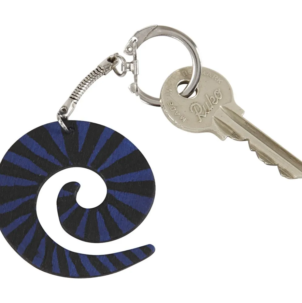 Nyckelring med kedja, L: 6 cm, Dia. 2,3 cm, 25 st./ 1 förp.