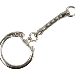 Nyckelring med kedja, L: 6 cm, Dia. 2,3 cm, 5 st./ 1 förp.