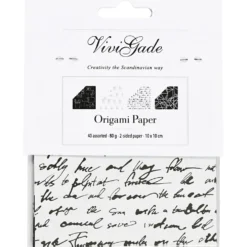 Origamipapper, stl. 10x10 cm, 80 g, 40 ark/ 1 förp.