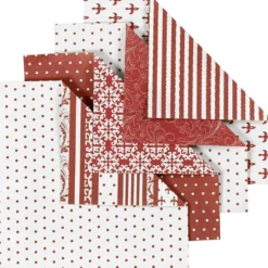 Origamipapper, stl. 10x10 cm, 80 g, 50 mix. ark/ 1 förp.