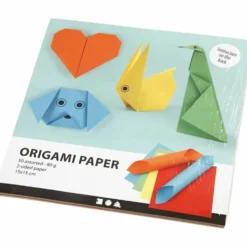 Origamipapper, stl. 15x15 cm, 80 g, 5x10 ark/ 1 förp.