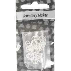 Ovala ringar, tjocklek 1 mm, försilvrad, 40 st./ 1 förp.