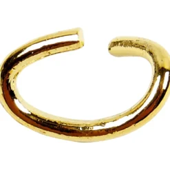 Ovala ringar, tjocklek 0,7 mm, guldfärgad, 50 st./ 1 förp.