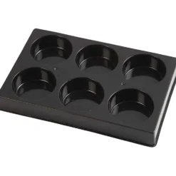 Palett till vattenfärg, Dia. 44 mm, stl. 11x16 cm, svart, 1 st.