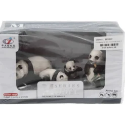Pandafamilj, H: 4-7 cm, L: 5-5,5 cm, 4 st./ 1 set