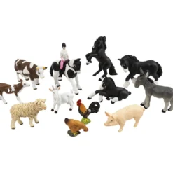 papo Bondgårdsfigurer, mini, stl. 2,5-8 cm, 8 st./ 1 set