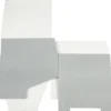 Pappask, H: 10 cm, L: 25 cm, B: 22 cm, ljusgrå, 1 st.
