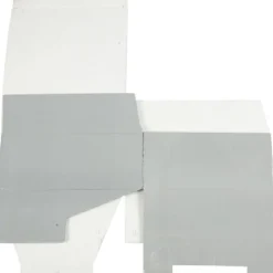 Pappask, H: 10 cm, L: 25 cm, B: 22 cm, ljusgrå, 1 st.