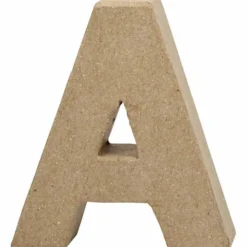 Pappbokstav, A, H: 10 cm, B: 9,5 cm, tjocklek 1,7 cm, 1 st.