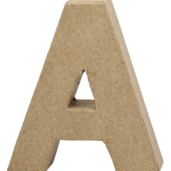 Pappbokstav, A, H: 10 cm, B: 9,5 cm, tjocklek 1,7 cm, 1 st.