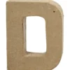 Pappbokstav, D, H: 10 cm, B: 7,7 cm, tjocklek 1,7 cm, 1 st.