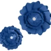 Pappersblommor, Dia. 15+25 cm, 230 g, blå, 2 st./ 1 förp.