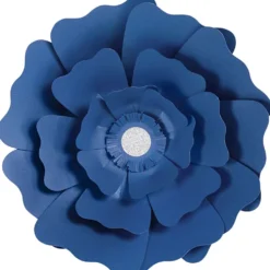 Pappersblommor, Dia. 15+25 cm, 230 g, blå, 2 st./ 1 förp.