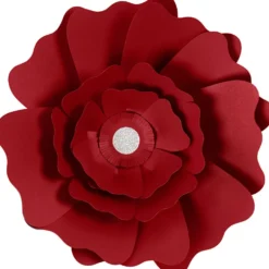 Pappersblommor, Dia. 15+25 cm, 230 g, röd, 2 st./ 1 förp.