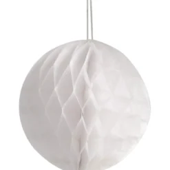 Pappersdekoration, Dia. 8 cm, vit, 10 st./ 1 förp.