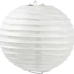 Papperslampa, Rund, Dia. 20 cm, vit, 1 st.