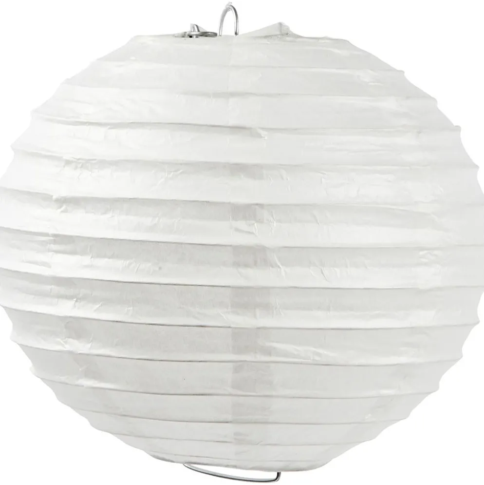Papperslampa, Rund, Dia. 35 cm, vit, 1 st.