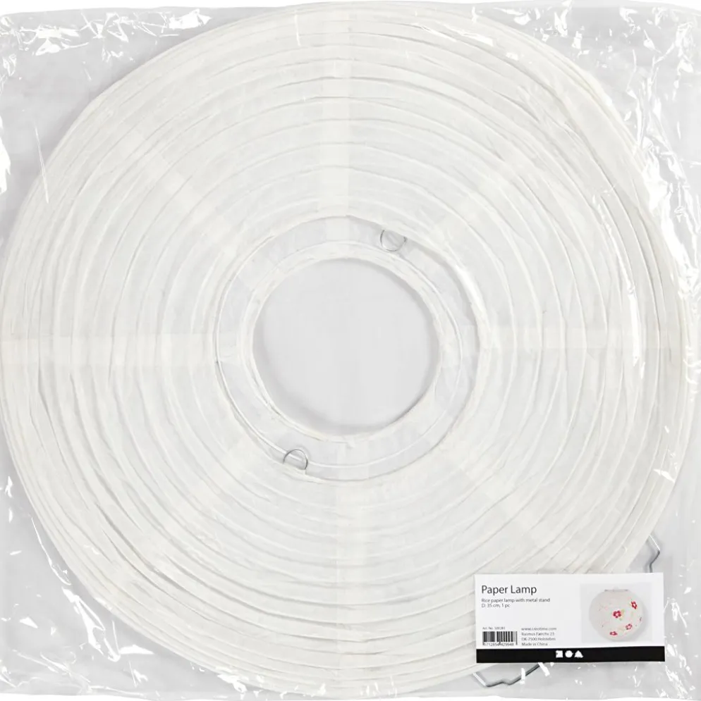 Papperslampa, Rund, Dia. 35 cm, vit, 1 st.