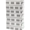Papperspåsar, H: 21 cm, stl. 6x12 cm, 80 g, svart, vit, 8 st./ 1 förp.