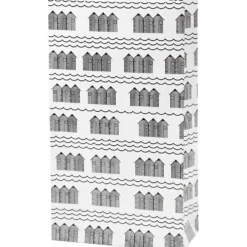 Papperspåsar, H: 21 cm, stl. 6x12 cm, 80 g, svart, vit, 8 st./ 1 förp.