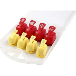 Pappersstansar, Vardags motiv, stl. 15+23 mm, 2x4 st./ 1 förp.