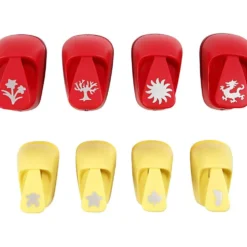 Pappersstansar, Vardags motiv, stl. 15+23 mm, 2x4 st./ 1 förp.