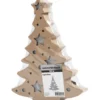 Pappfigur med inbyggt ljus, julgran, H: 27 cm, D: 4 cm, B: 21,5 cm, 1 st.