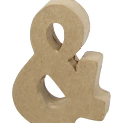 Pappsymbol, &, H: 10 cm, B: 7,5 cm, tjocklek 1,7 cm, 1 st.