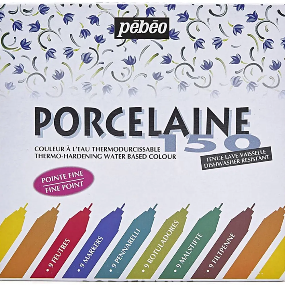 Pébéo porslinstusch, P150 - Fin spets, 9 st./ 1 förp.