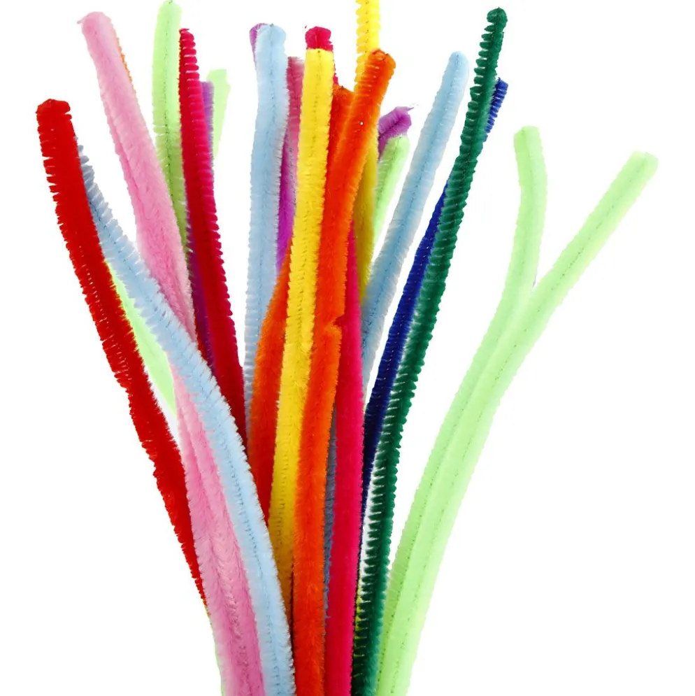 Piprensare, L: 30 cm, tjocklek 9 mm, mixade färger, 200 mix./ 1 förp.