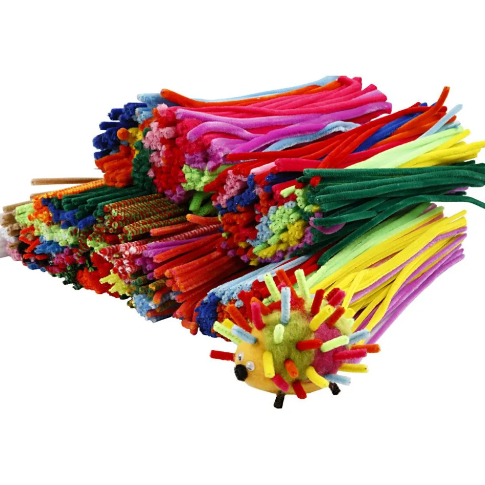 Piprensare, L: 30 cm, tjocklek 4+6+9 mm, mixade färger, 700 mix./ 1 förp.
