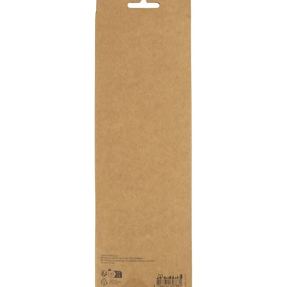 Piprensare, L: 30 cm, tjocklek 4 mm, vit, 50 st./ 1 förp.