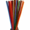Piprensare, randiga, L: 30 cm, tjocklek 6 mm, mixade färger, 30 mix./ 1 förp.