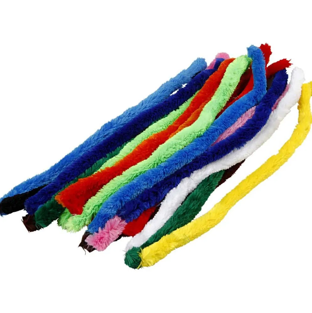 Piprensare, stora, L: 45 cm, tjocklek 25 mm, mixade färger, 60 mix./ 1 förp.