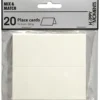 Placeringskort, stl. 9x4 cm, 220 g, vit, 20 st./ 1 förp.