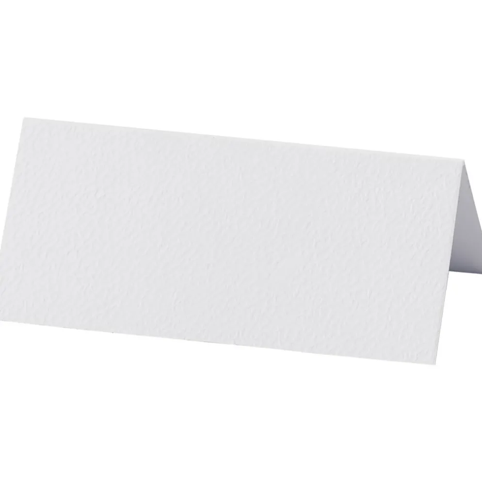 Placeringskort, stl. 9x4 cm, 220 g, vit, 20 st./ 1 förp.