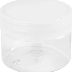 Plastburkar för förvaring, H: 5 cm, Dia. 6,5 cm, 110 ml, 10 st./ 1 förp.