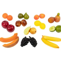 Plastfrukt, stl. 5,5-24 cm, 24 st./ 1 förp.