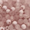 Plastpärlor, Dia. 6 mm, Hålstl. 2 mm, ca. 150 st., rosa, 40 g/ 1 förp.