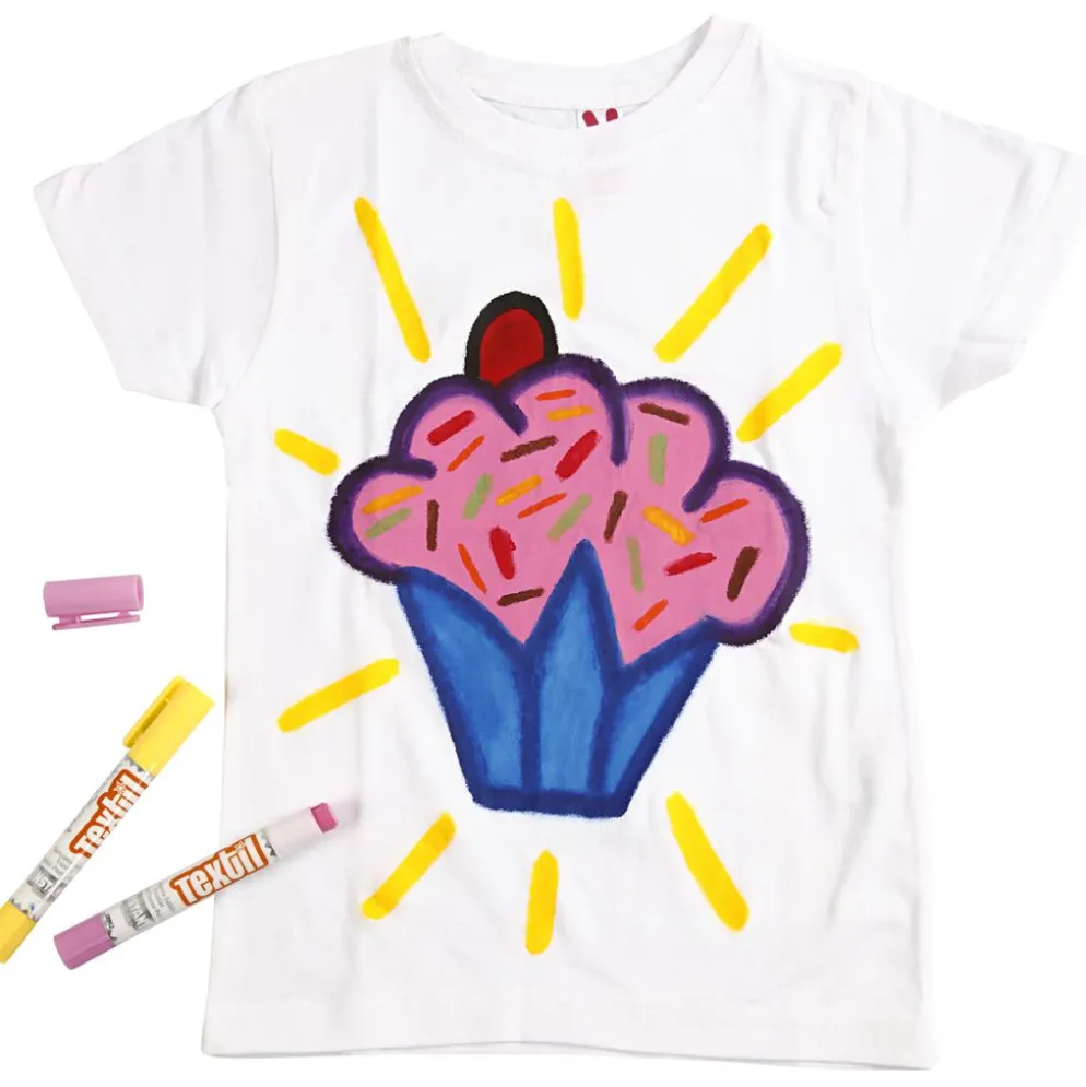Playcolor Textilfärg, L: 14 cm, mixade färger, 5 g, 12 st./ 1 förp.