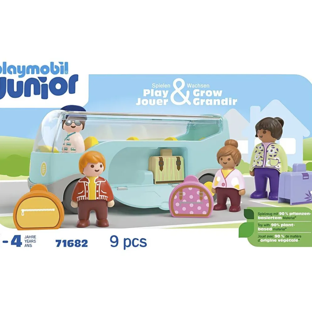 Playmobil Junior flygplatsbuss, stl. 38,6x14,8x25,8 cm, ca. 9 delar, 1 förp.