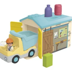Playmobil Junior lastbil med garage, 9 delar/ 1 förp.