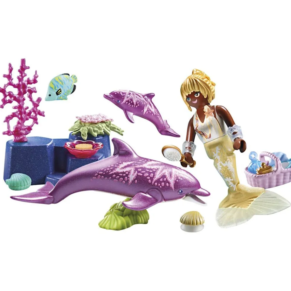 Playmobil sjöjungfru med delfiner, 28 delar/ 1 förp.