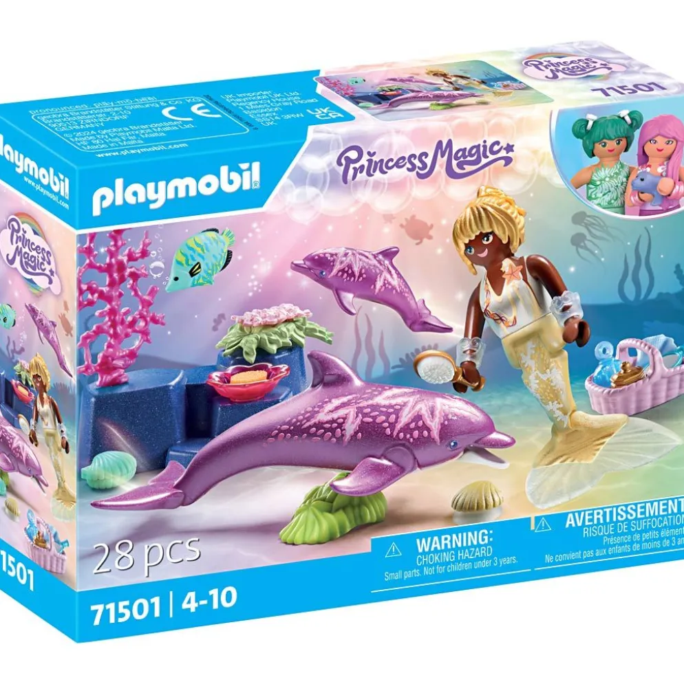 Playmobil sjöjungfru med delfiner, 28 delar/ 1 förp.