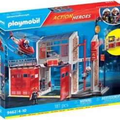 Playmobil stor brandstation, stl. 61,0x21,0x36,0 cm, 181 delar/ 1 förp.