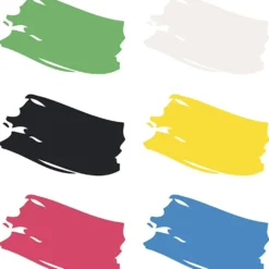 Plus Color Hobbyfärg, primärfärger, 6x250 ml/ 1 förp.