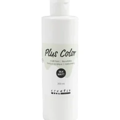 Plus Color Hobbyfärg, vit, 250 ml/ 1 flaska